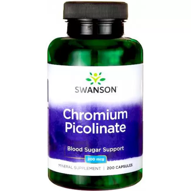 Swanson Chrom pikolinian 200mcg 200kaps - suplement diety