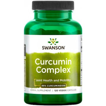 Swanson Curcumin Complex 95% 350mg 120kaps Kurkuma+Piperyna - suplement diety