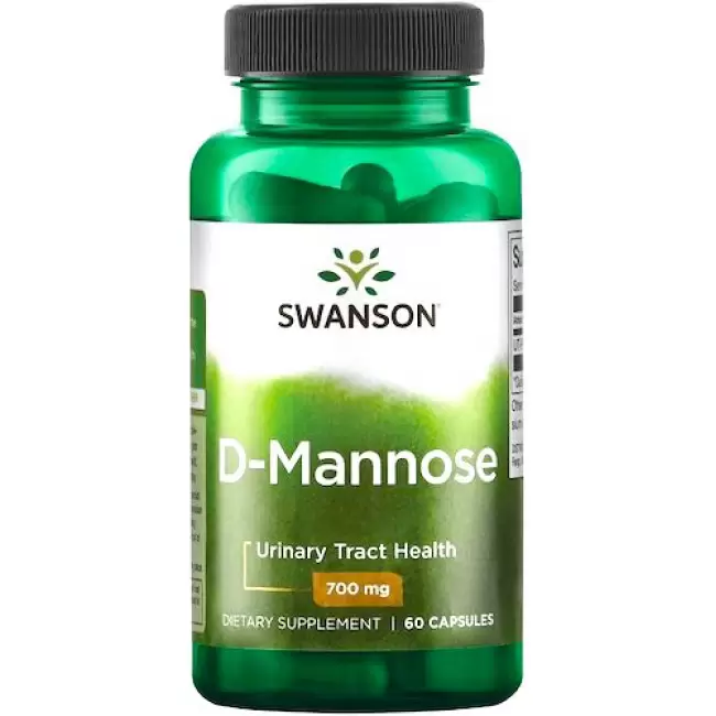 Swanson D-Mannoza 700mg 60kaps  - suplement diety Układ moczowy Pęcherz