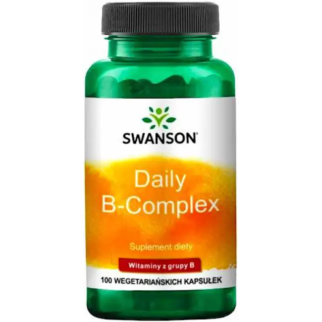 Swanson Daily B-Complex Witamina B Kompleks Balance 100kaps vege - suplement diety