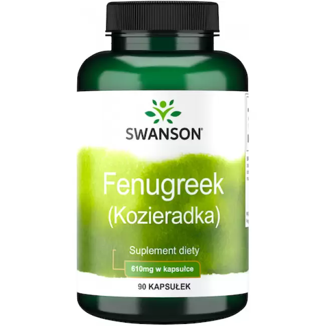 Swanson Fenugreek (Kozieradka) 610mg 90kaps - suplement diety Poziom cukru