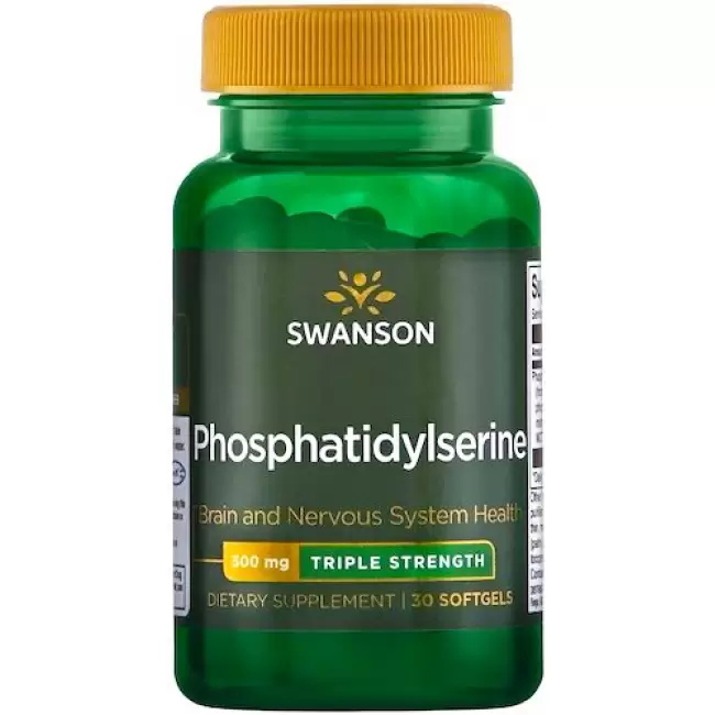 Swanson Fosfatydyloseryna potrójna moc 300mg 30kaps softgels - suplement diety