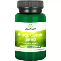 Swanson FS Black Cumin Seed Nasiona Czarnego Kminu 400mg 60kaps Czarnuszka - suplement diety