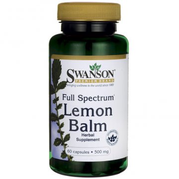 Swanson FS Lemon Balm 500mg 60kaps - suplement diety
