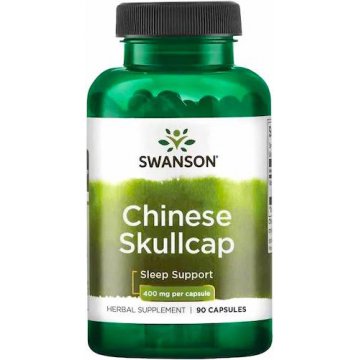 Swanson Full Spectrum Chinese Skullcap 400mg 90kaps Tarczyca Bajkalska - suplement diety