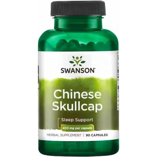 Swanson Full Spectrum Chinese Skullcap 400mg 90kaps Tarczyca Bajkalska - suplement diety