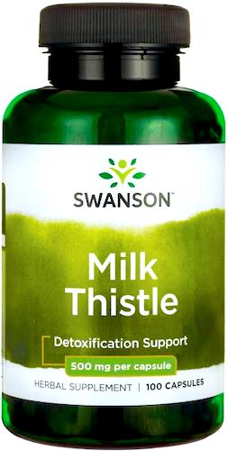 Swanson Full Spectrum Milk Thistle 500mg 100kaps Ostropest Plamisty - suplement diety