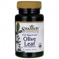 Swanson Full Spectrum Olive Leaf 400mg 60kaps Liść Oliwny - suplement diety