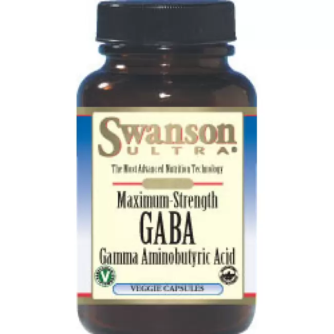 Swanson GABA forte 750mg 60kaps Kwas Gamma Aminomasłowy - suplement diety