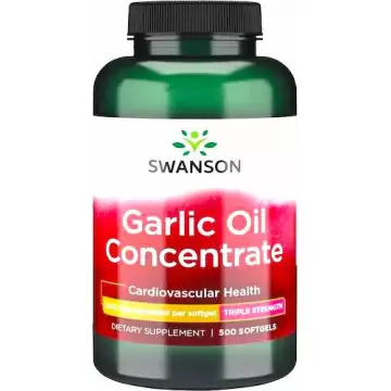 Swanson Garlic oil olejek czosnkowy 1500mg 500kaps czosnek - suplement diety