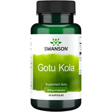 Swanson Gotu Kola 435mg 60kaps Wąkrotka azjatycka - suplement diety Pamięć Koncentracja Stres