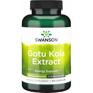 Swanson Gotu Kola Ekstrakt 100mg 120kaps standaryzowana - suplement diety
