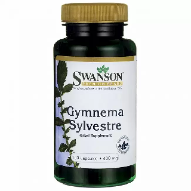 Swanson Gymnema Sylvestre 400mg 100kaps Gurmar - suplement diety Cukrzyca Apetyt