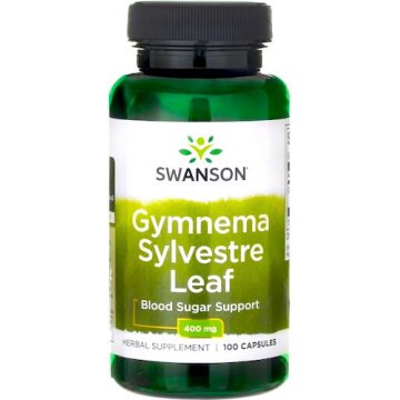 Swanson Gymnema Sylvestre 400mg 100kaps Gurmar - suplement diety Cukrzyca Apetyt