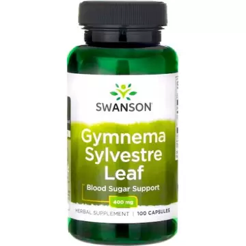 Swanson Gymnema Sylvestre 400mg 100kaps Gurmar - suplement diety Cukrzyca Apetyt