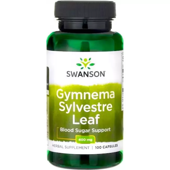 Swanson Gymnema Sylvestre 400mg 100kaps Gurmar - suplement diety Cukrzyca Apetyt