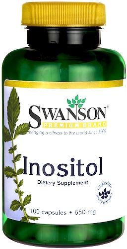Swanson Inositol 650mg 100kaps Inozytol - suplement diety