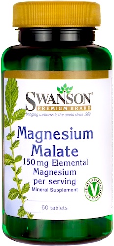 Swanson Jabłczan Magnezu 150mg 60kaps Magnesium Malate - suplement diety