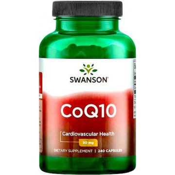 Swanson Koenzym Q10 30mg 240kaps softgels CoQ10 - suplement diety