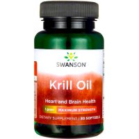 Swanson Krill Oil 1000mg 30kaps Maksymalna moc Olej z Kryla Antarktycznego - suplement diety