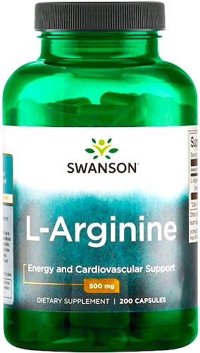 Swanson L-Arginina 500mg 200kaps - suplement diety