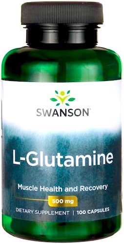 Swanson L-Glutamine 500mg 100kaps L-Glutamina - suplement diety