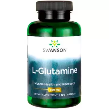 Swanson L-Glutamine 500mg 100kaps L-Glutamina - suplement diety