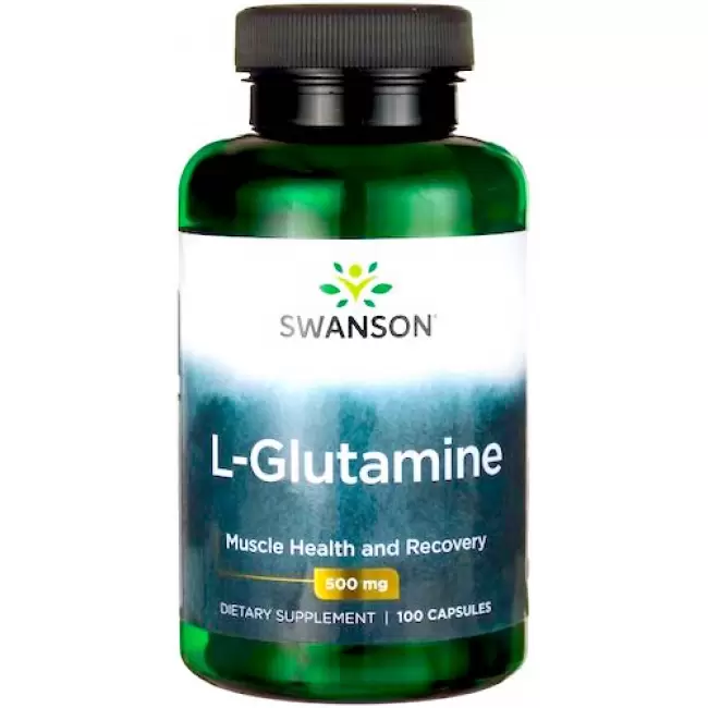 Swanson L-Glutamine 500mg 100kaps L-Glutamina - suplement diety