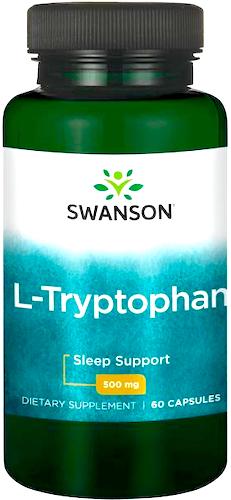 Swanson L-Tryptophan 500mg 60kaps L-Tryptofan - suplement diety