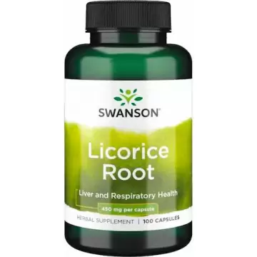 Swanson Licorice Root 450mg 100kaps Lukrecja korzeń - suplement diety