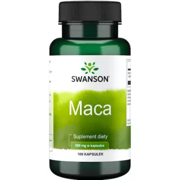Swanson Maca 500mg 100kaps - suplement diety Libido Menopauza Energia
