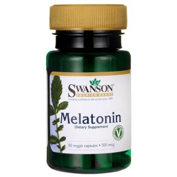 Swanson Melatonina 500mcg 60kaps - suplement diety