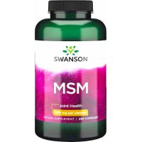 Swanson MSM (Methyl - Sulfonyl - Methane) 500mg 250kaps - suplement diety