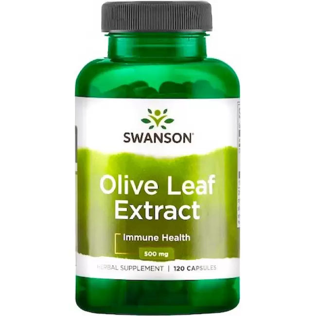 Swanson Olive Leaf Extract 500mg 120kaps Liść Oliwny - suplement diety
