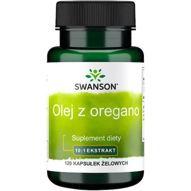 Swanson Oregano Oil 150mg 120kaps Ekstrakt 10:1 - suplement diety Olej z Oregano Odporność Grzybica