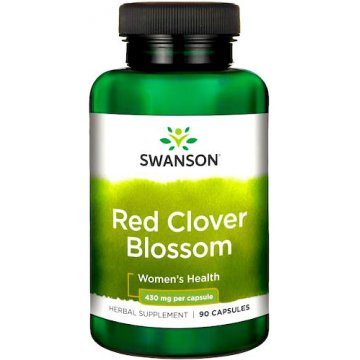 Swanson Red Clover 430mg 90kaps Czerwona Koniczyna - suplement diety Menopauza