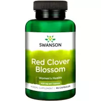 Swanson Red Clover 430mg 90kaps Czerwona Koniczyna - suplement diety Menopauza