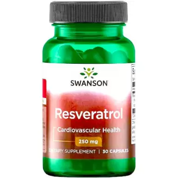 Swanson Resveratrol 250mg 30kaps Resweratrol - suplement diety