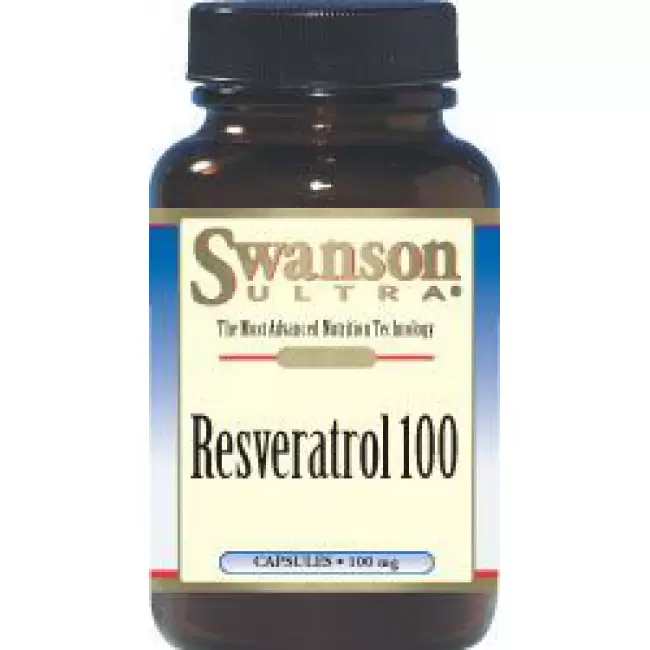 Swanson Resveratrol 100mg 30kaps Resweratrol - suplement diety