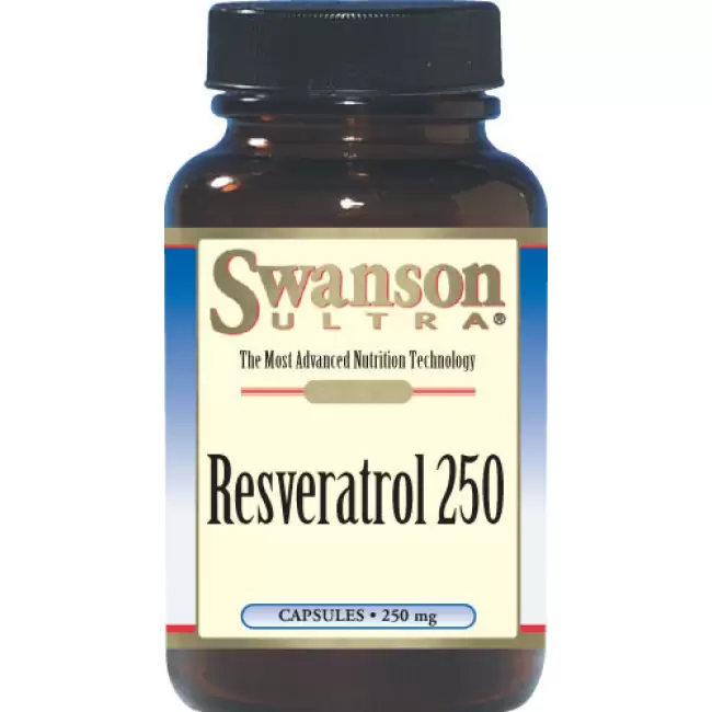 Swanson Resveratrol 250mg 30kaps Resweratrol - suplement diety