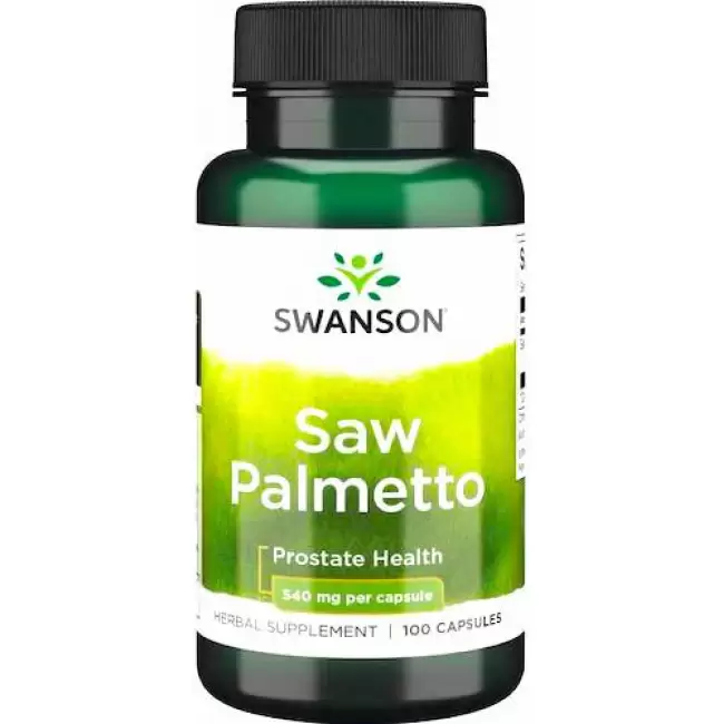 Swanson Saw Palmetto 540mg 100kaps Palma Sabałowa - suplement diety