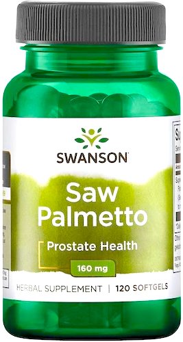 Swanson Saw Palmetto extract 160mg 120kaps Palma Sabałowa - suplement diety 