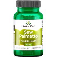 Swanson Saw Palmetto extract 160mg 120kaps Palma Sabałowa - suplement diety WYPRZEDAŻ !