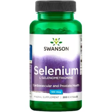 Swanson Selen SeLECT L-Selenometionina 100mcg 200kaps - suplement diety Organiczny