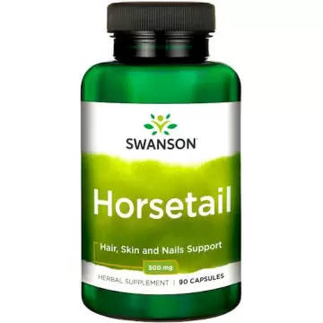 Swanson Skrzyp polny Horsetail 500mg 90kaps - suplement diety Włosy Skóra Paznokcie