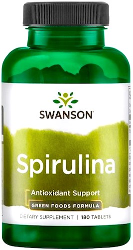 Swanson Spirulina 500mg 180kaps - suplement diety