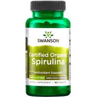 Swanson Spirulina Certyfikowana 500mg 180kaps vege - suplement diety