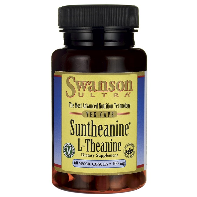 Swanson Suntheanine L-Teanina 100mg 60veg. kaps - suplement diety
