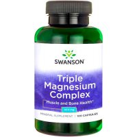 Swanson Triple Magnesium Complex 400mg 100kaps Magnez trzy formy - suplement diety