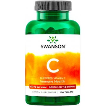 Swanson Witamina C 500mg buforowana 250tab (L-askorbinian wapnia) - suplement diety